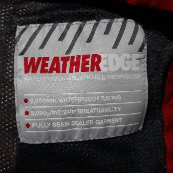 Eddie Bauer WeatherEdge Waterproof Lined Windbreaker Red Jacket Size  Me… - Picture 10 of 13